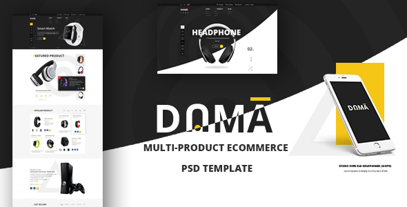 DAMA ? Modern PSD Template for Multi-product eCommerce Webshop