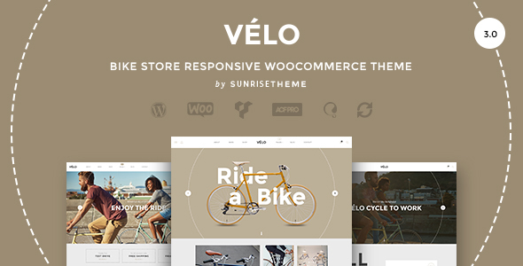 velo bike shop ecommerce theme
